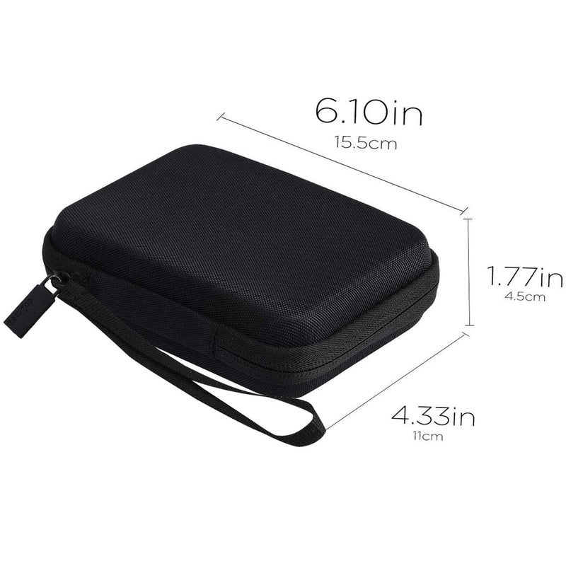 co2CREA Hard Travel Case Replacement for Samsung T7 Touch Portable SSD 500GB 1TB 2TB External Solid State Drives (Black Case + Inside Grey) - Image 3